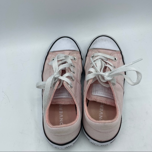 Converse All Stars Youth Girls Size 1 Pale pink shoes Sneakers Lace Up - Picture 6 of 6